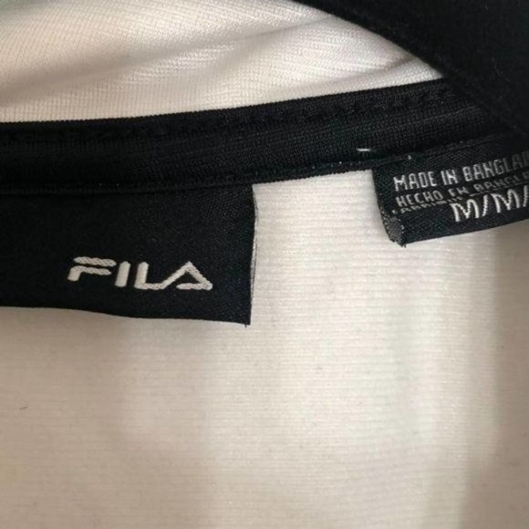 Fila Sport, Black/White Sweat Jacket Medium - Picture 6 of 14